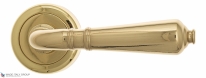 Дверная ручка на круглом основании Fratelli Cattini TOSCANA D1-OLV полированная латунь