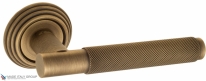 Дверная ручка на круглом основании Fratelli Cattini UNA X D8-BY матовая бронза