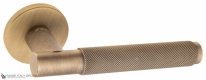 Дверная ручка на круглом основании Fratelli Cattini UNA X 7FS-BY матовая бронза