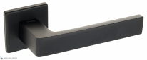 Дверная ручка на квадратном основании Fratelli Cattini BOOM 8FS-NM матовый черный